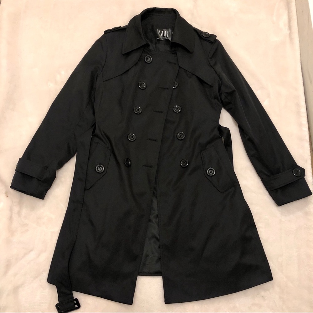 Black Classic Rain Coat